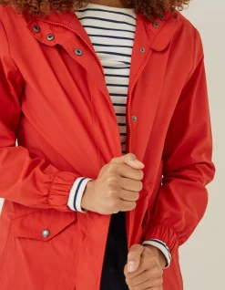 FatFace Lily Lightweight Parka Bright Red Best