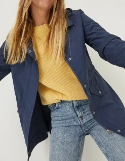 FatFace Lily Lightweight Parka Navy Sale