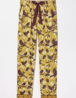 FatFace Lino Bird Pyjama Bottoms Washed Yellow Online