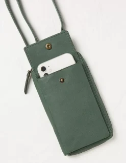 FatFace Louisa Phone Purse Green Online