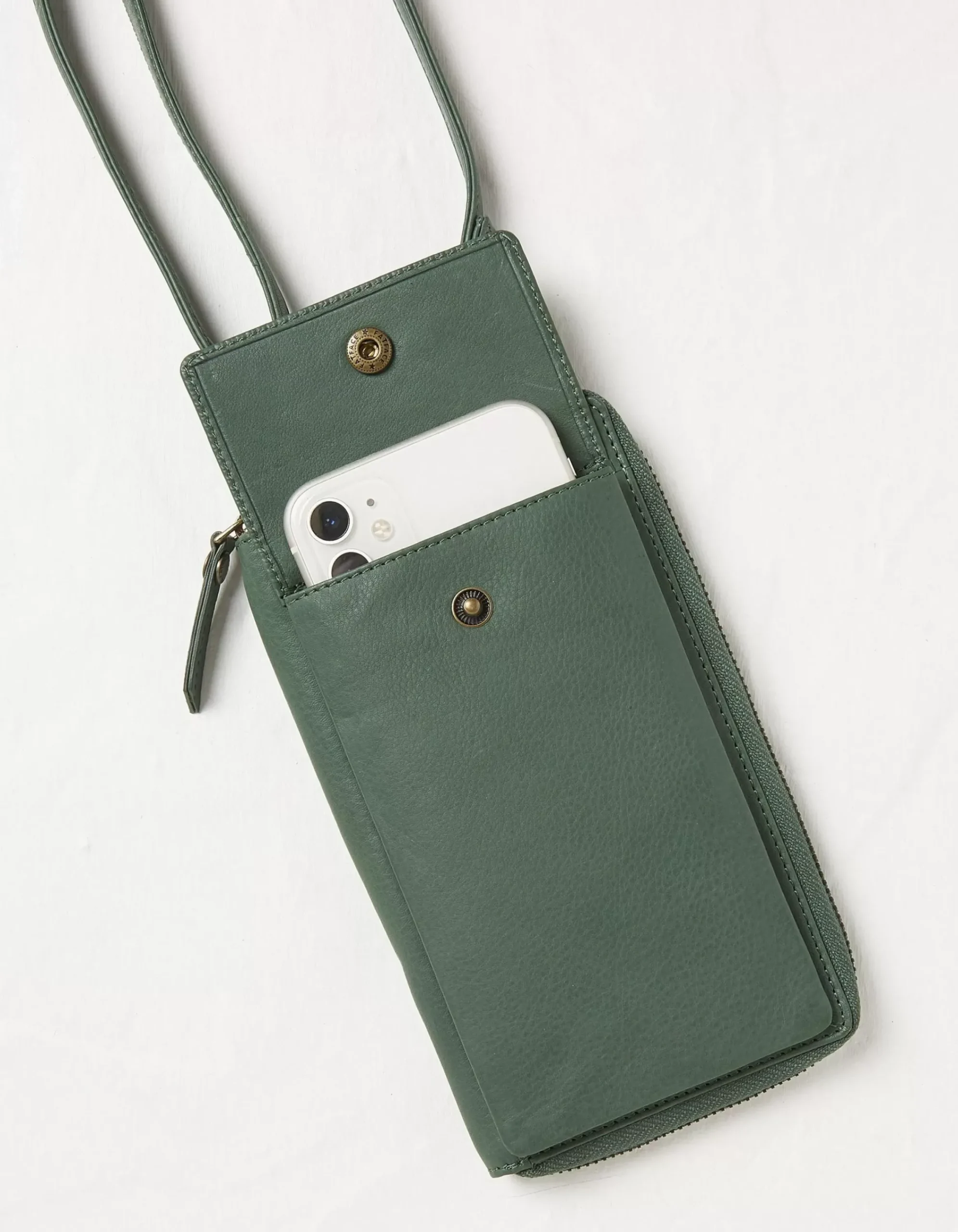 FatFace Louisa Phone Purse Green Online