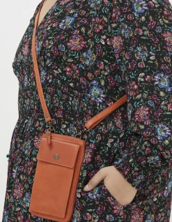 FatFace Louisa Phone Purse Orange Outlet