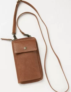 FatFace Louisa Purse Phone Bag Tan Clearance