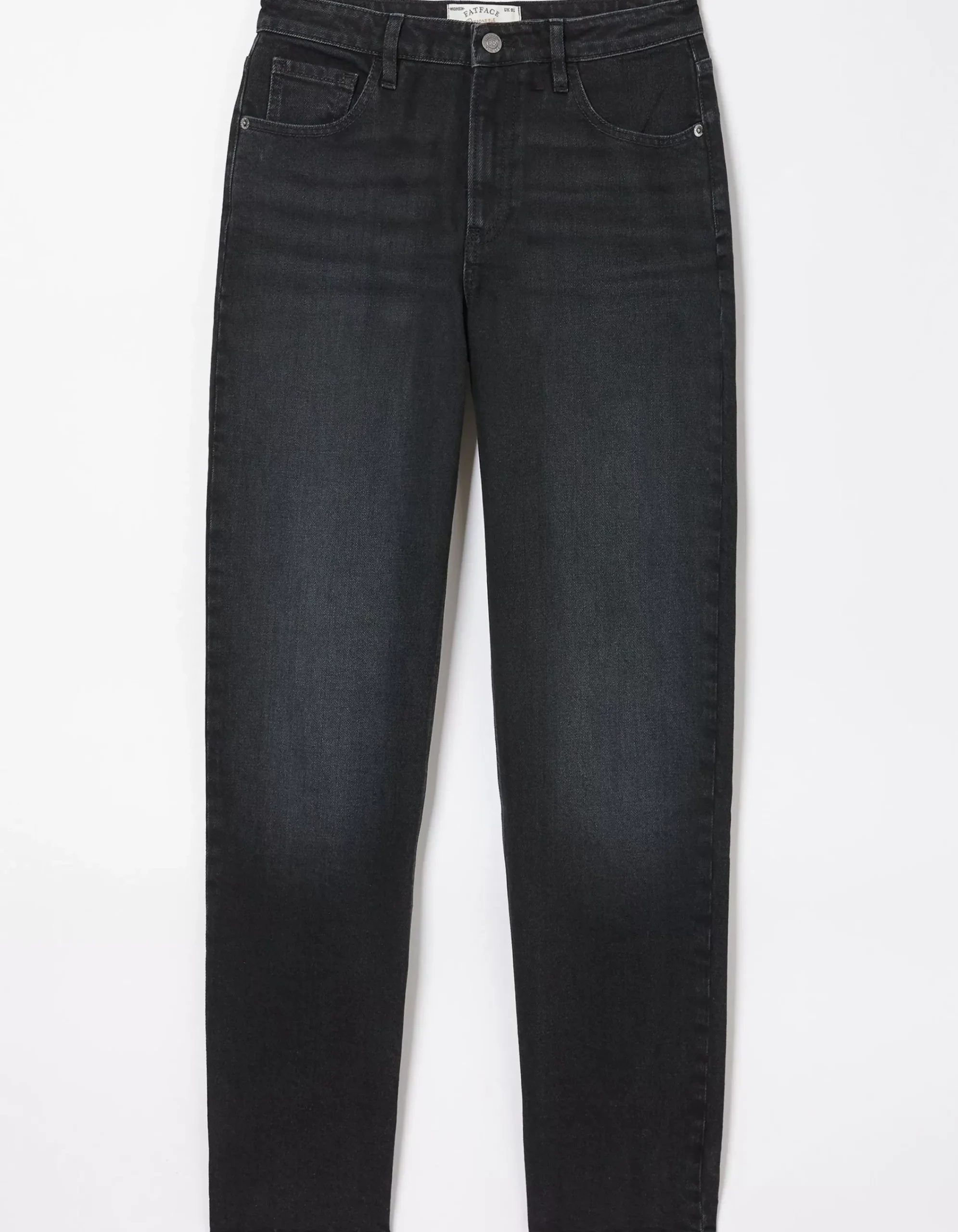 FatFace Ludlow Boyfriend Jeans Washed Black Discount