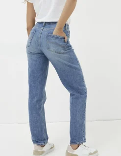 FatFace Ludlow Boyfriend Jeans Mid Blue Best