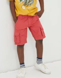 FatFace Lulworth Cargo Shorts Washed Red Online
