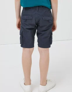 FatFace Lulworth Cargo Shorts Washed Navy New