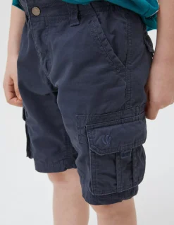 FatFace Lulworth Cargo Shorts Washed Navy New