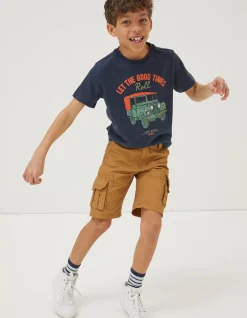 FatFace Lulworth Cargo Shorts Dark Stone Best