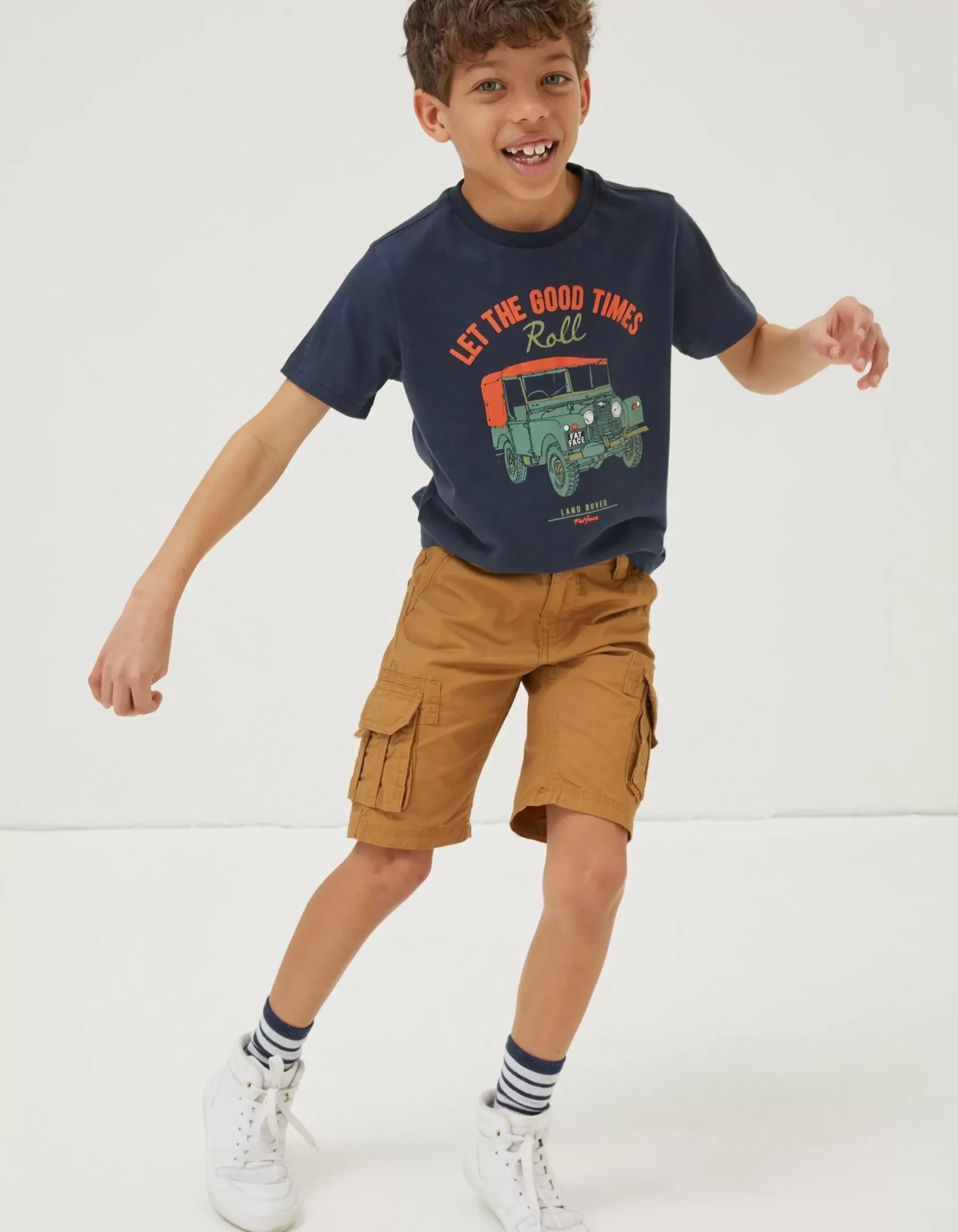 FatFace Lulworth Cargo Shorts Dark Stone Best