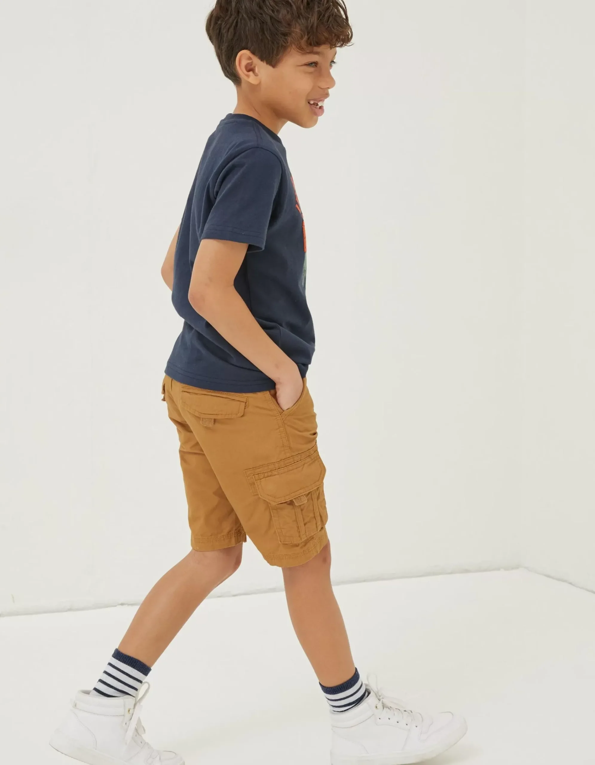 FatFace Lulworth Cargo Shorts Dark Stone Best