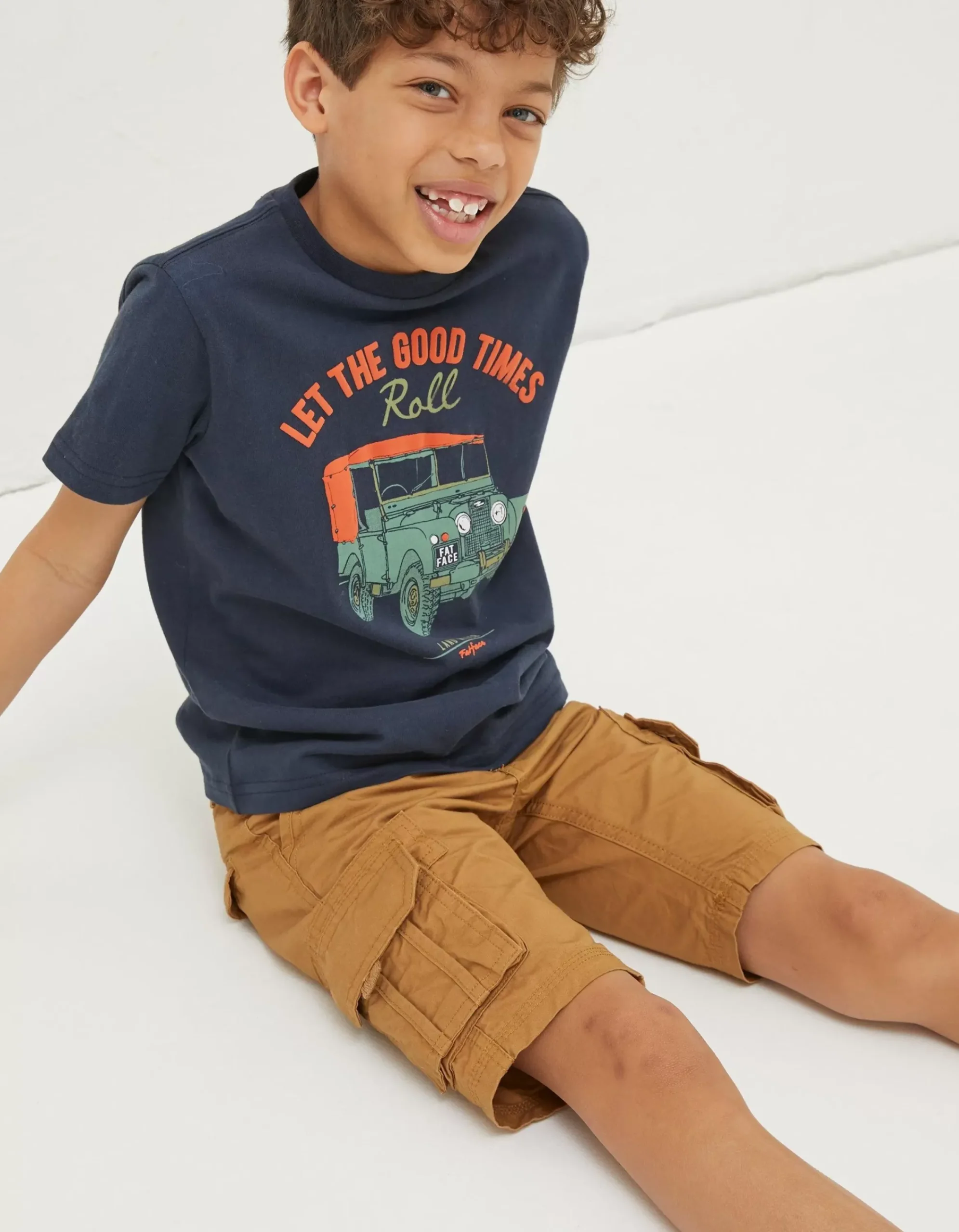 FatFace Lulworth Cargo Shorts Dark Stone Best
