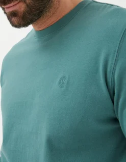 FatFace Lulworth Long Sleeve T-Shirt Dark Teal Online
