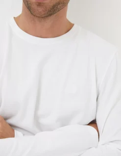 FatFace Lulworth Long Sleeve T-Shirt White Hot