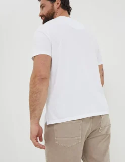 FatFace Lulworth Organic Cotton Crew T-Shirt White Best