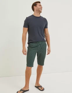 FatFace Lulworth Organic Cotton Crew T-Shirt Washed Black Clearance