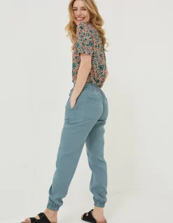 FatFace Lyme Plain Joggers Green