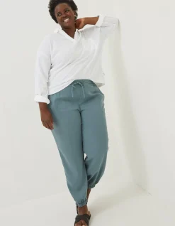 FatFace Lyme Plain Joggers Green