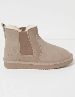 FatFace Mabel Mini Suede Chelsea Boot Ivory Marl Sale