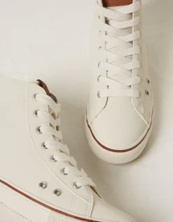 FatFace Mae High Top Trainer White Clearance