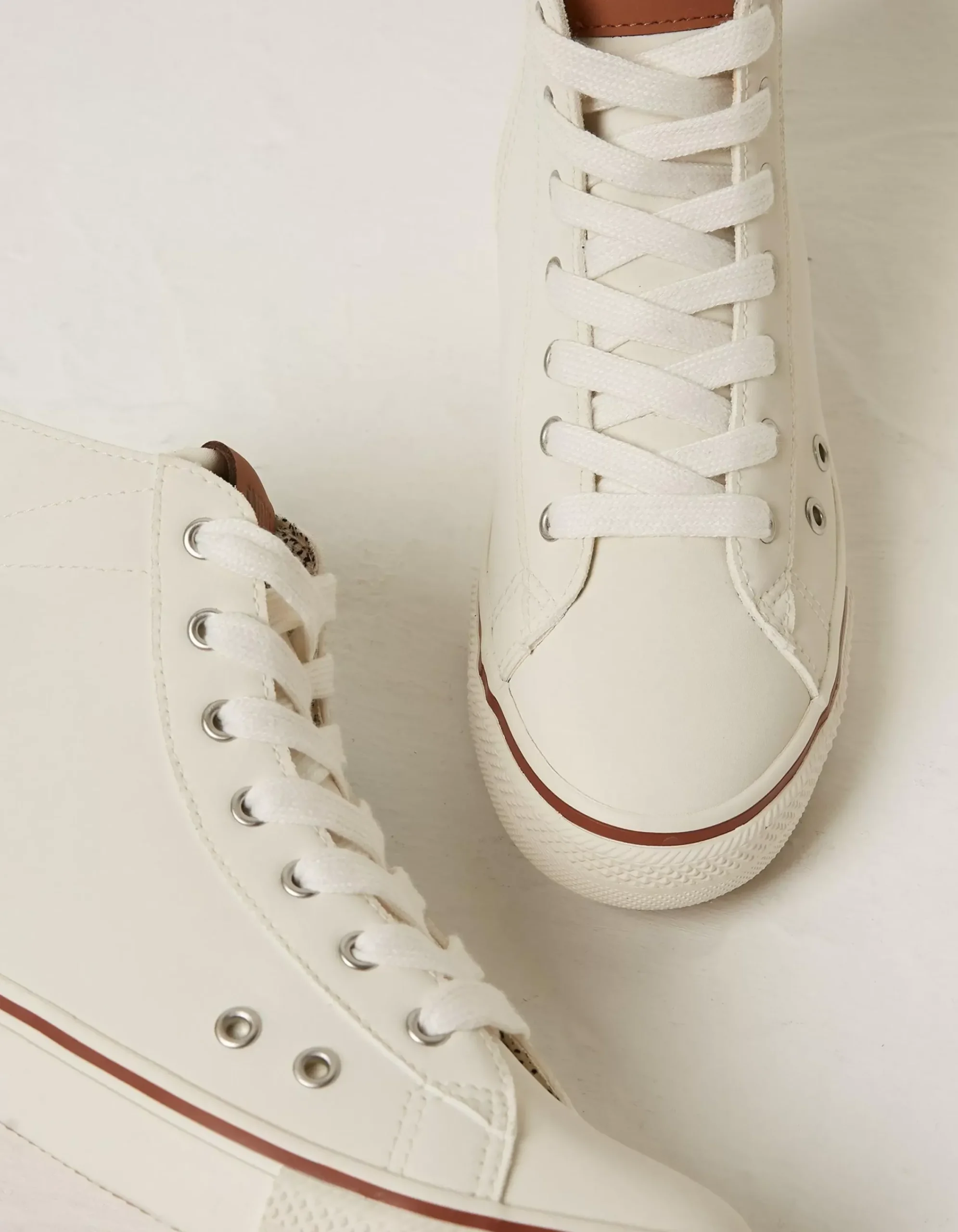FatFace Mae High Top Trainer White Clearance