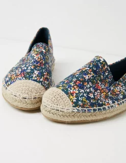 FatFace Maggie Printed Espadrilles Navy Online