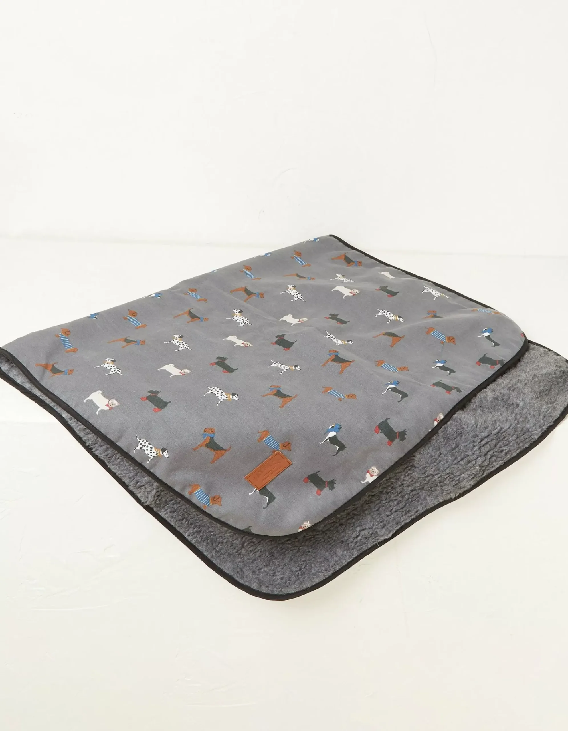 FatFace Marching Dogs Pet Blanket Grey Clearance
