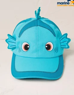 FatFace Marine Conservation Society Fish Creature Cap Light Aqua Online