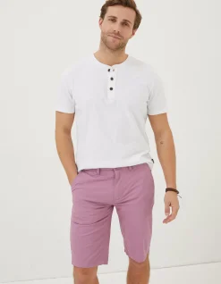 FatFace Mawes Chino Shorts Washed Purple Clearance