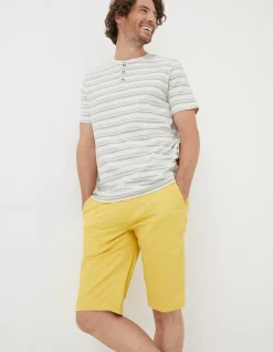 FatFace Mawes Chino Shorts Washed Yellow Sale