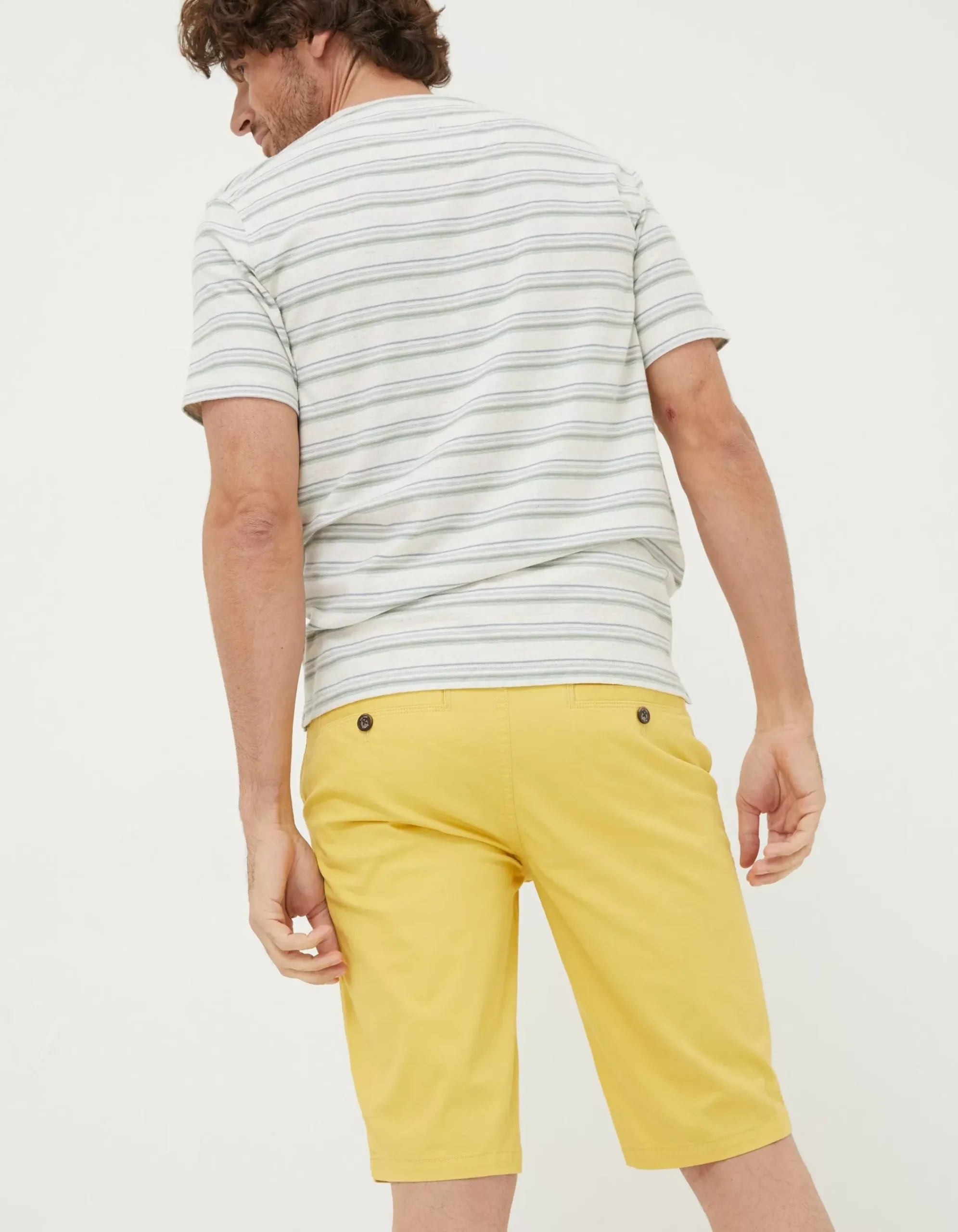 FatFace Mawes Chino Shorts Washed Yellow Sale