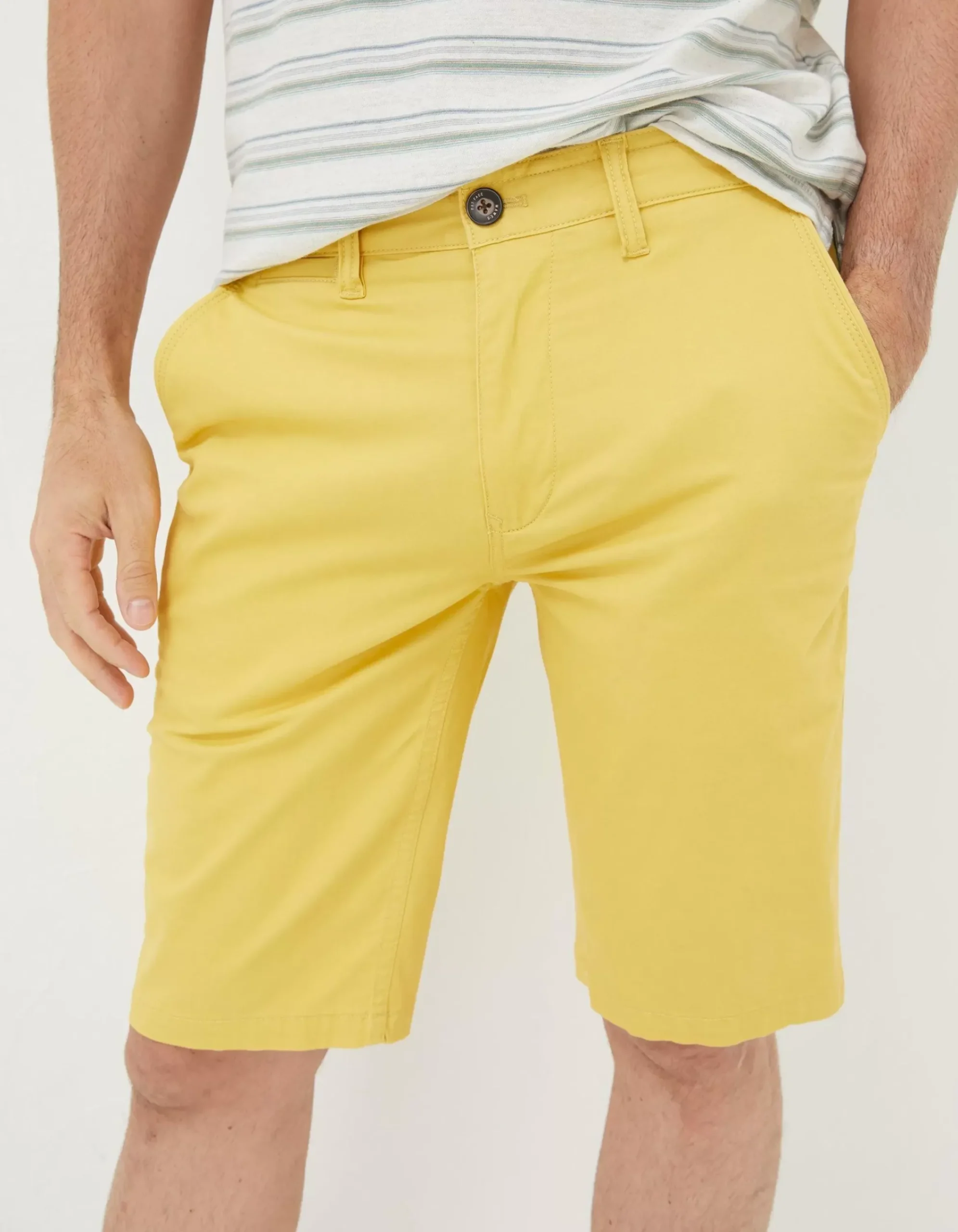 FatFace Mawes Chino Shorts Washed Yellow Sale