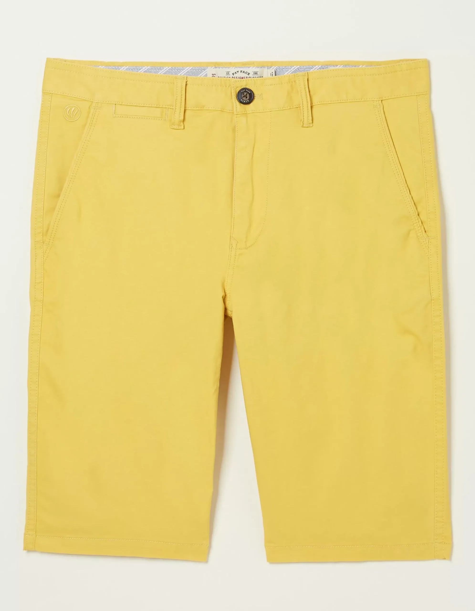 FatFace Mawes Chino Shorts Washed Yellow Sale