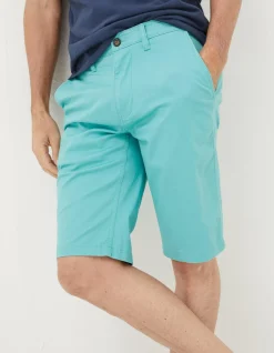 FatFace Mawes Chino Shorts Light Teal New