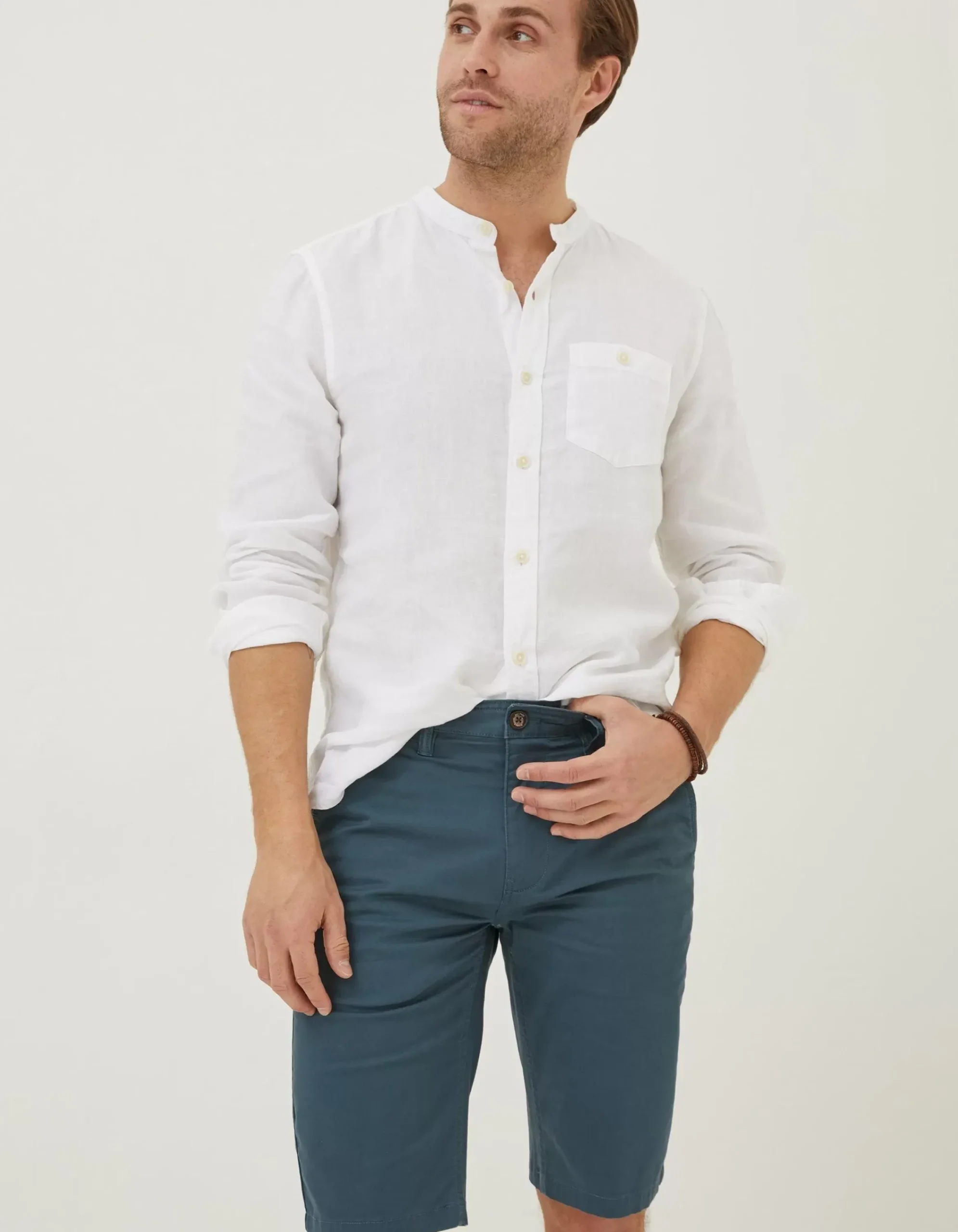 FatFace Mawes Chino Shorts Teal Blue