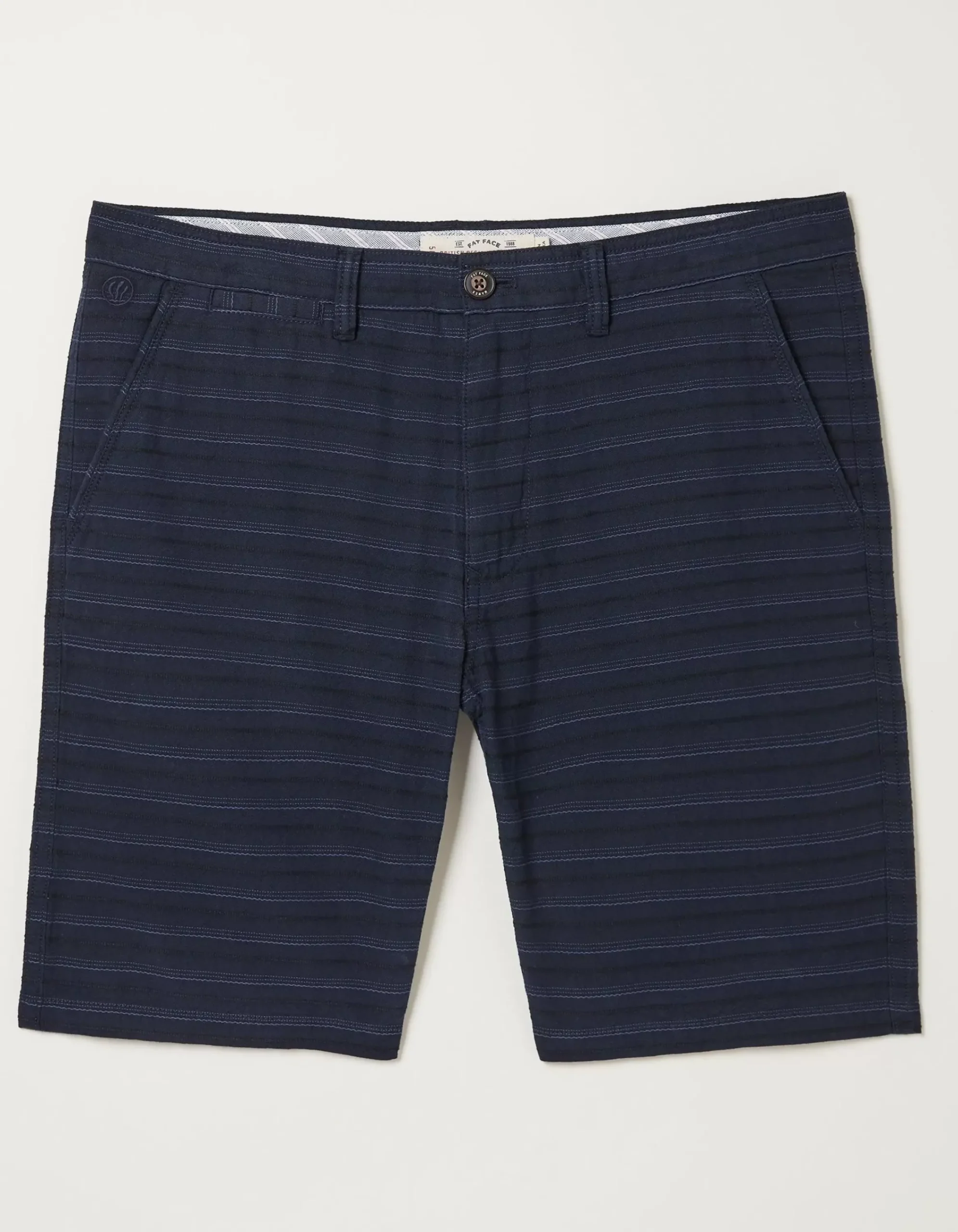 FatFace Mawes Stripe Chino Shorts Navy Hot