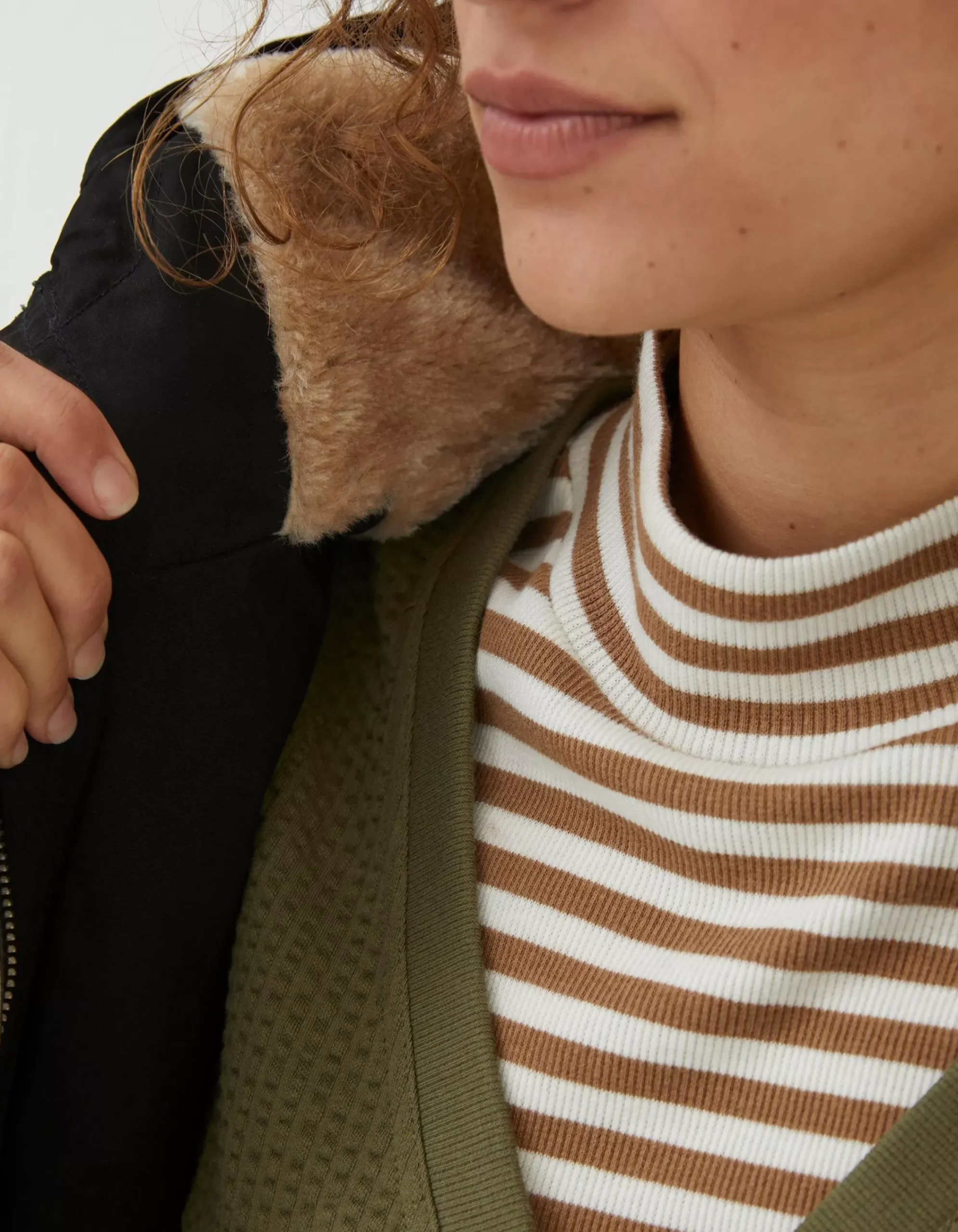 FatFace Maya Parka Coat Black Clearance
