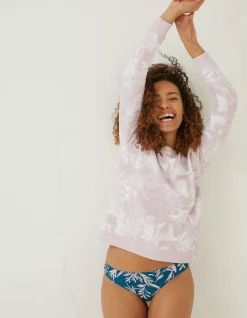 FatFace Mcs Becky Tie Dye Sweatshirt Light Pink