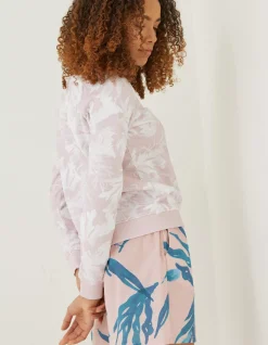FatFace Mcs Becky Tie Dye Sweatshirt Light Pink