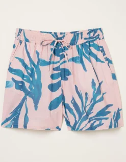 FatFace Mcs Drifting Seaweed Flippy Shorts Pink New