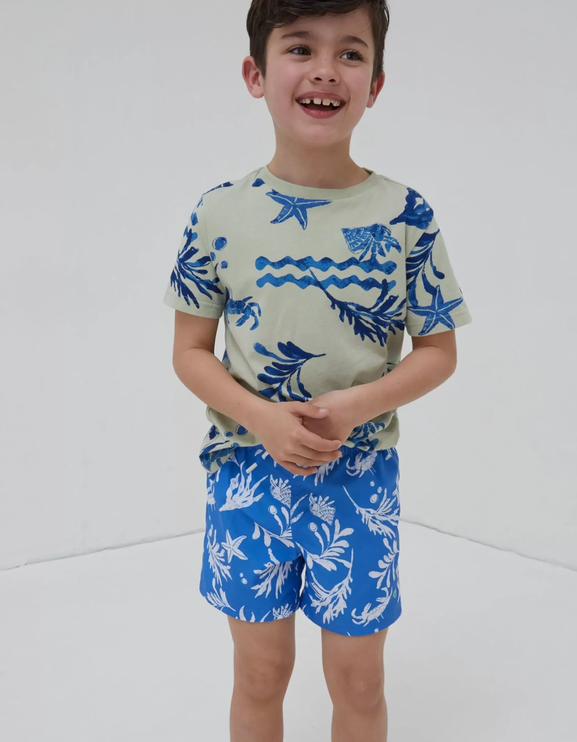 FatFace Mcs Rock Pool Swim Shorts Cobalt Blue