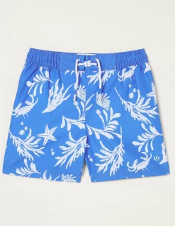 FatFace Mcs Rock Pool Swim Shorts Cobalt Blue