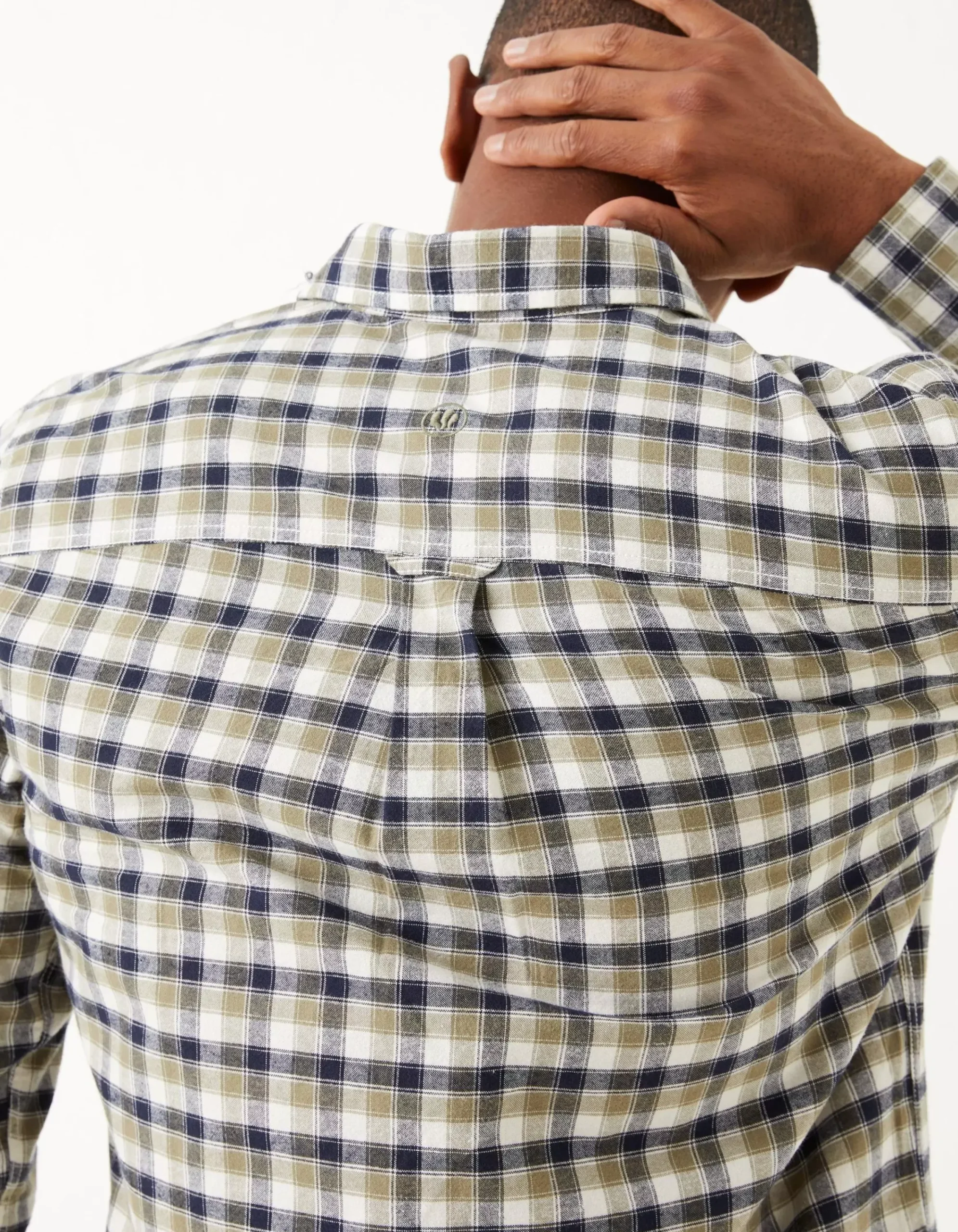 FatFace Miller Check Shirt Khaki Green Best
