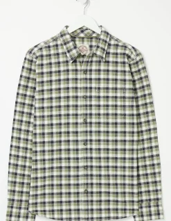 FatFace Miller Check Shirt Khaki Green Best