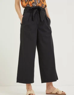 FatFace Mina Crop Trouser Black Outlet