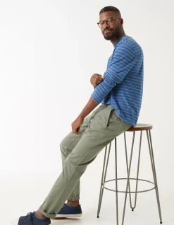 FatFace Modern Coastal Chino Mid Green Sale