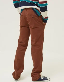 FatFace Modern Coastal Chino Chestnut Brown Outlet