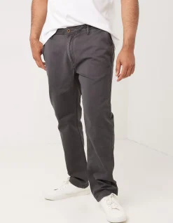 FatFace Modern Coastal Chinos Charcoal Grey New