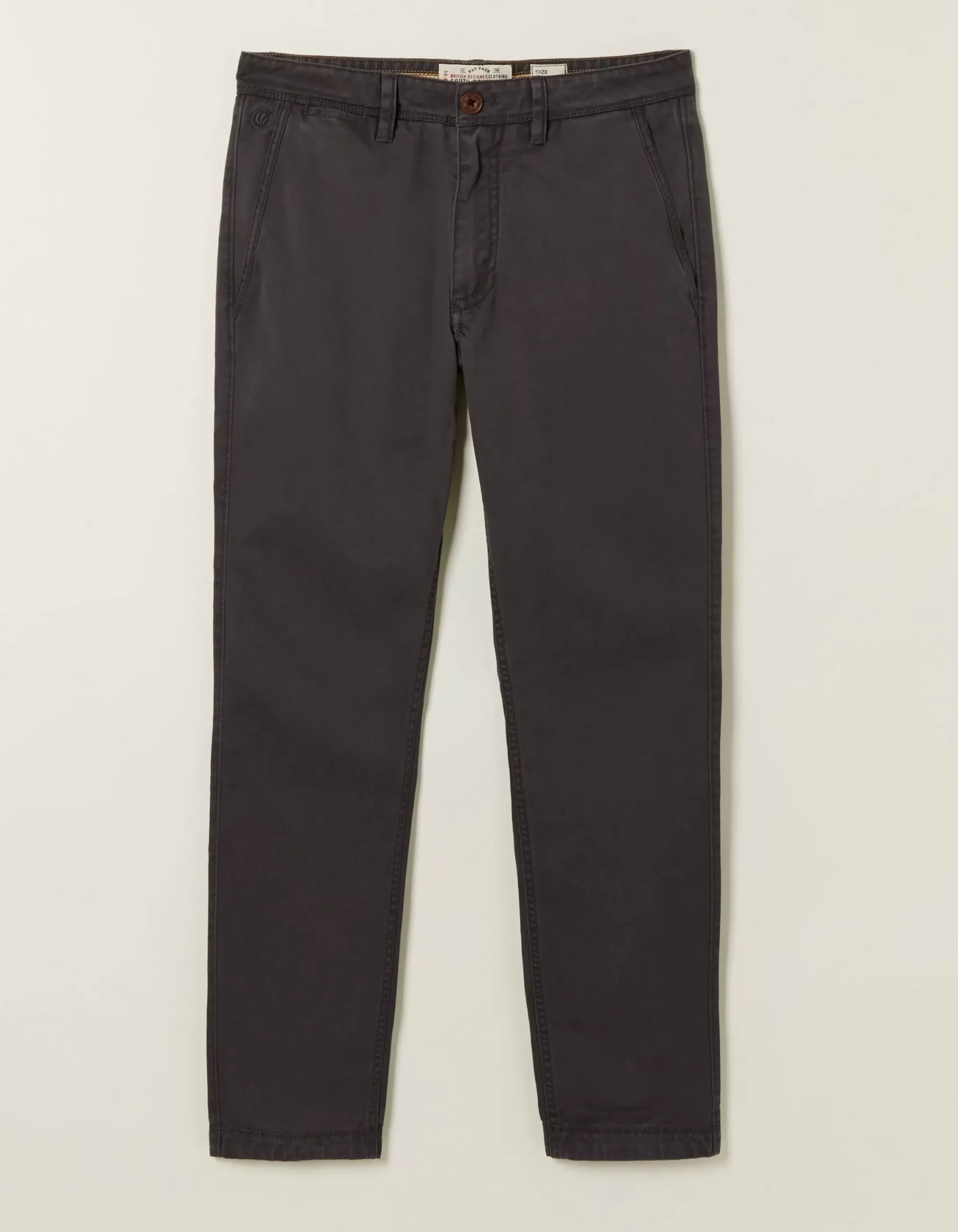 FatFace Modern Coastal Chinos Charcoal Grey New