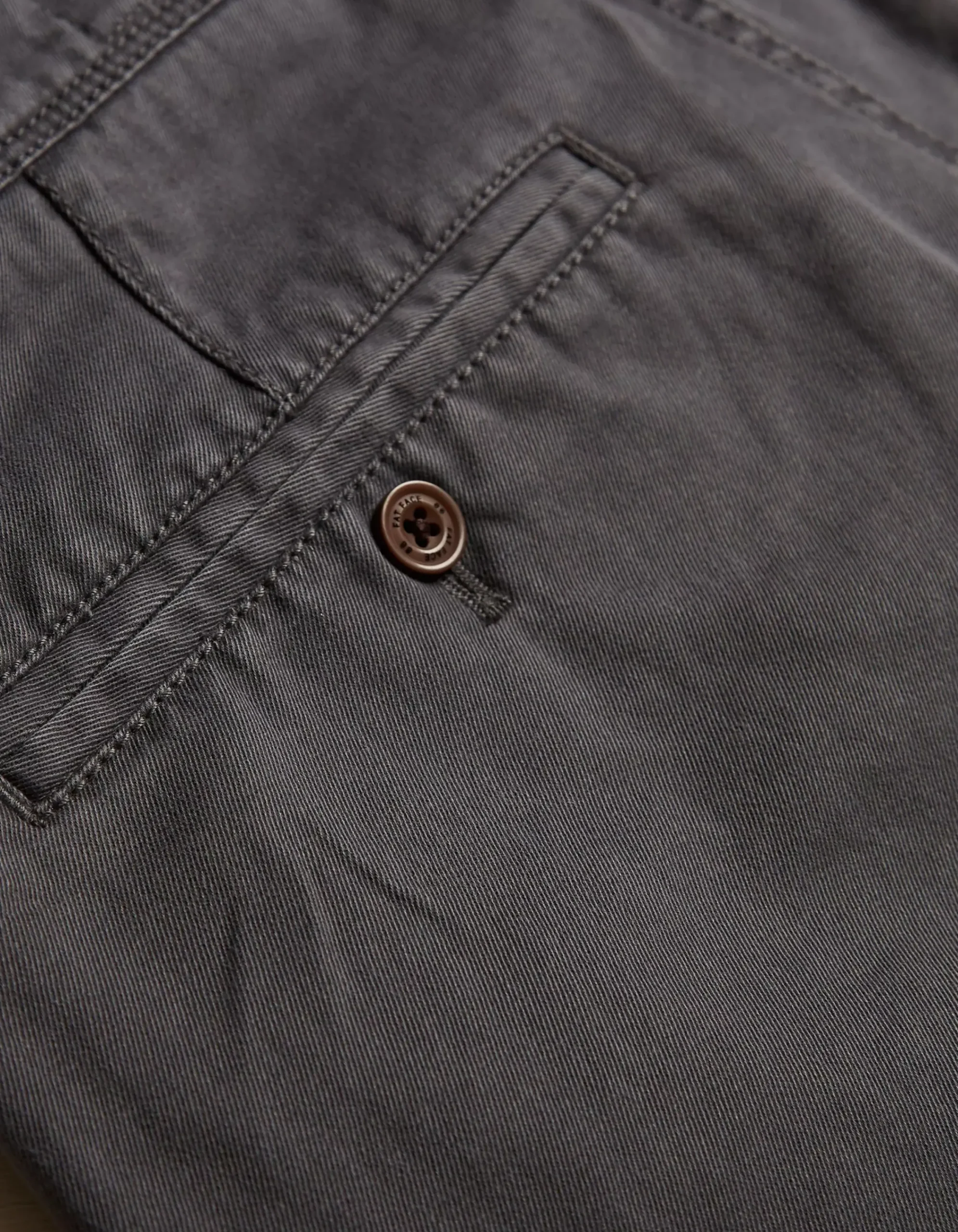 FatFace Modern Coastal Chinos Charcoal Grey New